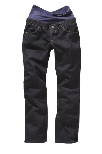 Noppies Women's Flare Maternity Trousers -  Blue - Blau (dark wash 51) - W32