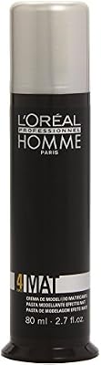 L'Oréal Professionnel - Crème de Coiffage pour Homme - Finition Mat - Homme by L'Oreal Professionnel Matt - 80ml