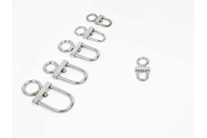 GB FALCONRY SUPPLIES Falconry Stainless Steel D type Swivels size 1 (1.25 inch)