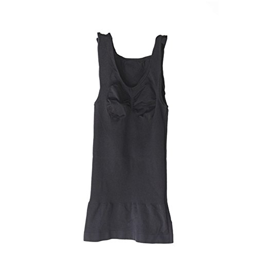 Brawdress 2017 Women Tank Top Body Tummy Fat Control Camisole Vest Underwear (One Size, Black)