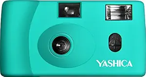 Yashica MF-1 Snapshot Art 35mm Film Camera Set (Turquoise)