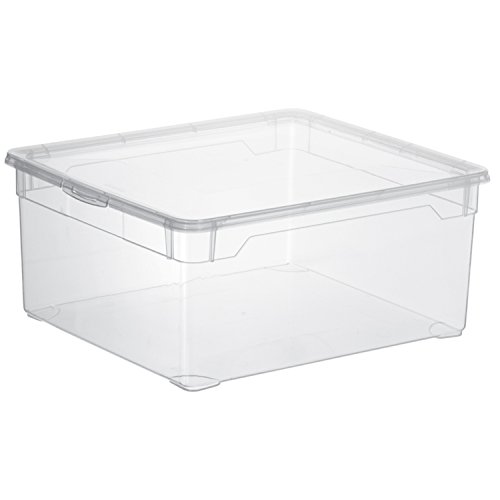Sundis 3343094094 4-er Set Clear Box Lady Shoe 5 l, Aufbewahrungsbox mit Deckel, QR-Code AppMyBox, transparent, stapelbar, Kunststoff/Plastik (PP) - 5