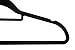 HOMELYWORLD pack of 30 Thin, Velvet Coat Hangers, Space Saving, Black Color, Solid Space saving, Non Slip Surface, 45cm Wide (30)