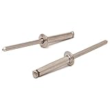Verkaufseinheit: 30 Stück DERING Blindniet 6,0x12 mm mit Flachkopf DIN 7337 Edelstahl A2 (30 Stück)  Nieten  rostfrei