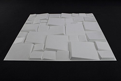 5 m2, Paneele 3D Platten Wandpaneele 3D Wandplatten Wand Decke, 50x50cm WILLIAM - 2