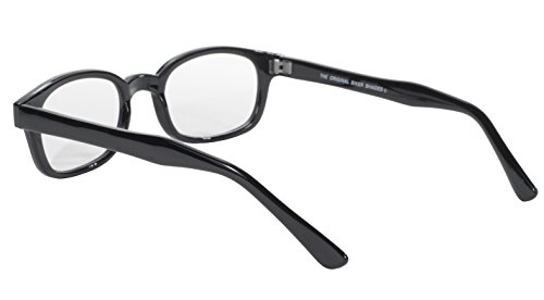 Pacific Coast Original KD’s Biker Sunglasses (Black Frame/Clear Lens) - 6