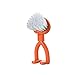Produktbild MA87 1 Stück Küchenschüssel Schüssel Topf Bürste Reinigung Menschen faltbar Mehrzweck Bürste Topfbürste Dekontamination Bürste, Orange, 14.5 * 5.5cm