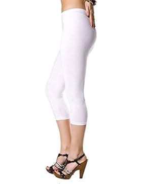 Futuro Fashion Lovely 3/4 Länge Baumwollleggings, Klassische Hose Stretch Active Einzigartig Farben