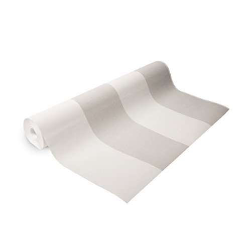 Graham & Brown – Vliestapete Streifen – Weiß/Grau – 1005×53 cm - 2