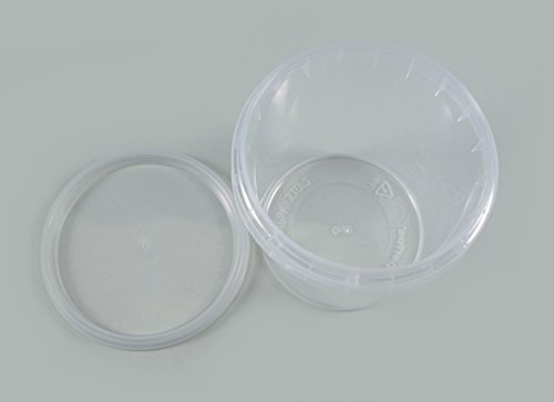 20x Universal Kunststoff Dose mit Deckel Industriestandard Rund Ø 69mm, Fassungsvermögen 155ml (20 Dosen) - 4