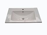 Cerámico Arkitmobel 305911O Lavabo cerámico, Blanco, 60 x 45 x 16 cm