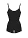 Burvogue Women's Clip&Zip Latex Tummy Control Body Shapewear (XX-Large, Black)
