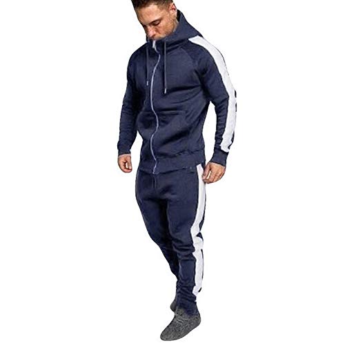 Youthny Tenue de Sport Homme 2 Pièces Sweat Ensemble Top Pantlaon Camouflage Survetement Homme Ensemble