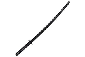 Playwell Arti Marziali in Legno Bokken con Cordata Impugnatura - Nero Quercia