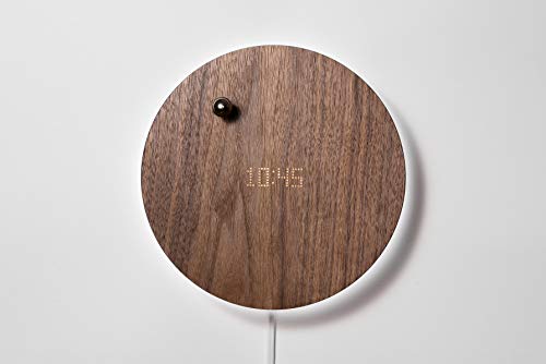 FLYTE walnuss Horloge en Lévitation Story, Métal, Noyer, Taille Unique
