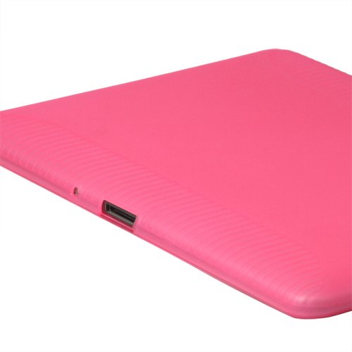 [A4E] Samsung Galaxy Tab 2 10.1 P5100 P5110 TPU Schutzhülle Hülle Case Zubehör Tasche, formbeständiges TPU / Silikon in rosa / pink - 2