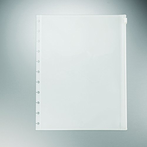 Staples? Arc System Poly Zip Pockets, Clear, Letter-sized 8 1/2 x 11, by Staples