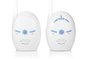 DIOCHE Moniteur de Bébé Audio Numérique Sans fil Moniteur de Bébé à Interphone Bidirectionnel Adapté aux Parents Nanny