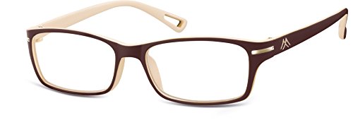 Preisvergleich Produktbild Montana Eyewear Sunoptic MR90E Lesebrille in braun - Stärke +1.50 inklusive Soft Etu