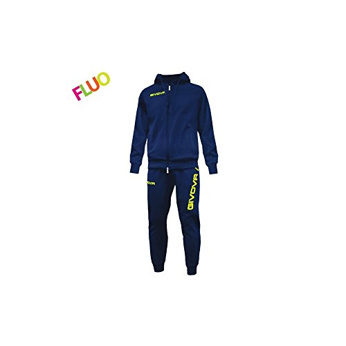 Givova, chandal king, azul /amarillo fluo, 3XL