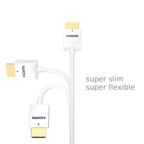 deleyCON 3m HDMI Kabel SLIM High Speed mit Ethernet (Neuster Standard) 3D 4K ULTRA HD SUPER flexibel - 5