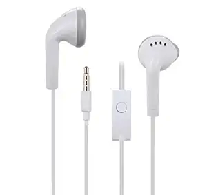 shopPrime Hands-Free Universal Headphones with 3.5 mm Jack for Xiaomi Redmi Note 5 Pro and All Android Smartphones, MP3 Players, Laptops - White