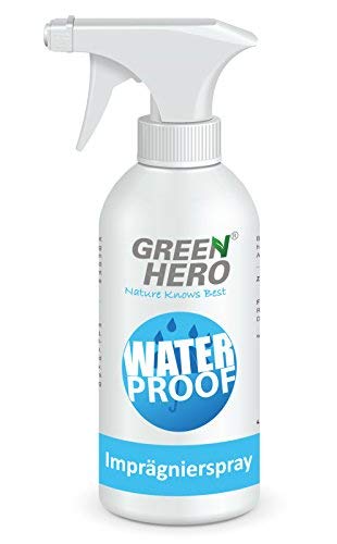 Green Hero - Spray impregnante per tessuti e pelle, 500 ml, senza gas propellente, efficace nanoversizione contro sporco e umidità