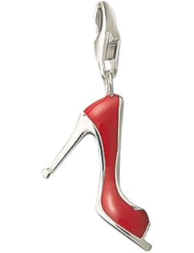 Thomas Sabo Damen-Charm Club-Anhänger Pumps/Schuh rot emailliert 925er Sterlingsilber 0301-007-10