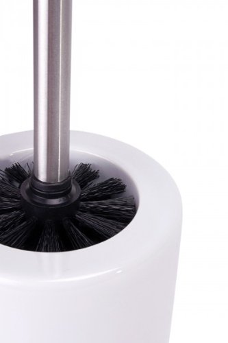 Edle WC-Bürste aus Porzellan mit Edelstahl-Griff – Toilettenbürste – Klobürste - 3