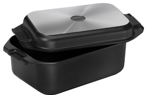 Karcher Bräter 2in1 (Aluguss, 8,7 Liter, inkl. Deckel und Topfhandschuhen) schwarz