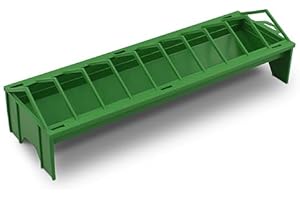 Klose & Debus GbR Futtertrog mit Fressgitter aus Kunststoff für Hühner & Geflügel 50 cm | Vermeidet Futterverschwendung & schont Ressourcen