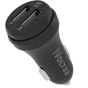 iVoltaa 3.1A Dual Port Car Charger - Black