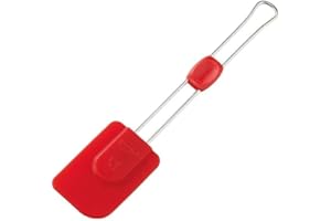 Dr. Oetker Silikon-Teigschaber Flexxibel, Küchen-Schaber mit Funktionsteil aus Silikon, hochwertige Teigspachtel aus Platinsilikon - hitzebeständig bis 230 Grad, Menge: 1 Stück