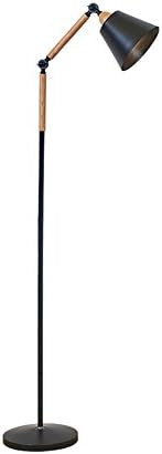 Adjustable Solid wood floor lamp, Nordic read coffee table Simple modern living room study bedroom E27 * 1 High 135cm Elegant ( Color : #1 )