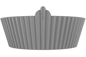 ‎CECOTEC Cecotec Cecofry Bucket Accessories 3 Pack Round Silicone Airfryer Mould 2.4-5L BPA Free Reusable Temperature from -40°C to +250°C Easy Clean