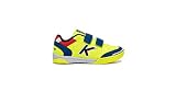  Kelme Precision Kids V, Zapatillas de fútbol Sala para Niños, Amarillo (Lima Y Azul 670), 34 EU