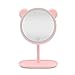 Produktbild LFLONG Desktop-Kosmetikspiegel, Rasierspiegel für Badezimmer, Induktions-LED, beleuchteter Spiegel, Lumineszenz + Normaler 8-Zoll-Rundkopf, 360 ° Schwenkkopf Design-Chargeable,Pink