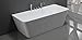 Produktbild Freistehende Badewanne mit Armatur Acryl weiß Modern 170x80cm Sylt