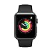 Produktbild Apple Watch Series 3, 42 mm, GPS, Aluminium Gehäuse, Space Grau mit Sport-Armband, Schwarz, 2017