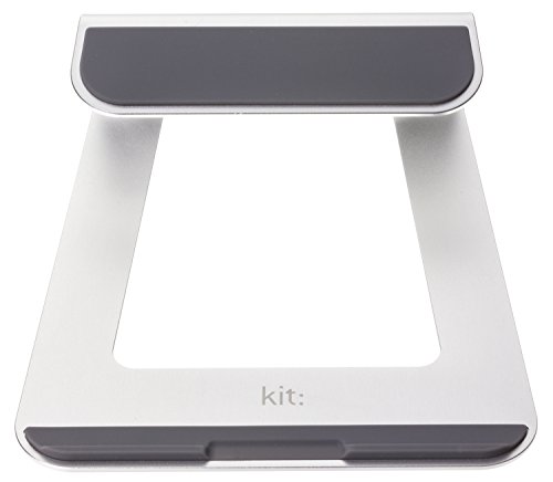Kit Laptopständer Stand für Apple MacBook Ergonomisch Portabel Kühlend aus Hochwertigem Robustem Aluminium mit Rutschfesten Gummifüßen – Silber - 3