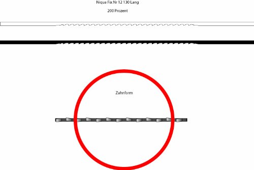 Laubsägeblätter NIQUA FIX BLAU Holzlaubsägeblätter Nr: 3 Abmessung 0,34 mm x 0,80 mm Dutzend - 3