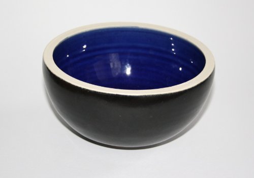 korium Shaving bowl Black 'n Blue - handmade ceramics - Image 2