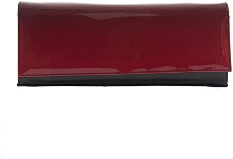 Borsa clutch, Lussi Rossa, in pelle
