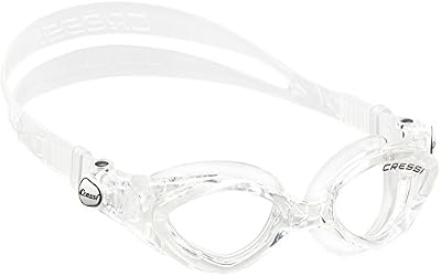 Cressi Swim DE202263 King Crab Lunettes natation Verre clair Taille unique Clear