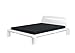 Produktbild Modular Rondo Bett, MDF, Hochglanz Weiß, 236 x 187 x 88 cm