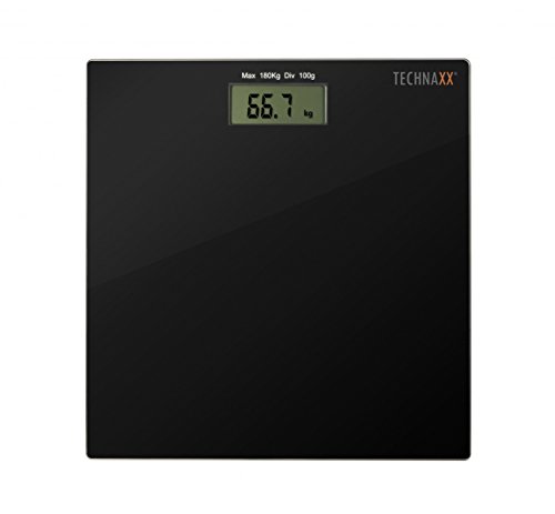 Technaxx Fitness Waage TX-41 mit Bluetooth und APP, Schwarz, 4452 - 4