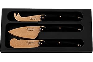 Laguiole Style de Vie Prestige Line - Set di 3 coltelli da formaggio, in rame