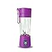 Produktbild 400ml tragbare Saft Mixer Usb Juicer Cup Multifunktions Obst Mixer Six Blade Mixer   lila