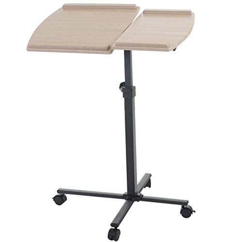 Laptoptisch Lancester, Notebooktisch Laptopständer, höhenverstellbar schwenkbar ~ Fichte-Optik