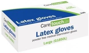 PBS Medicare Size Medium - 500" Special Bonanza Offer" Caretouch/Lite Best Price Disposable Powder-Free, Latex Medical Gloves.